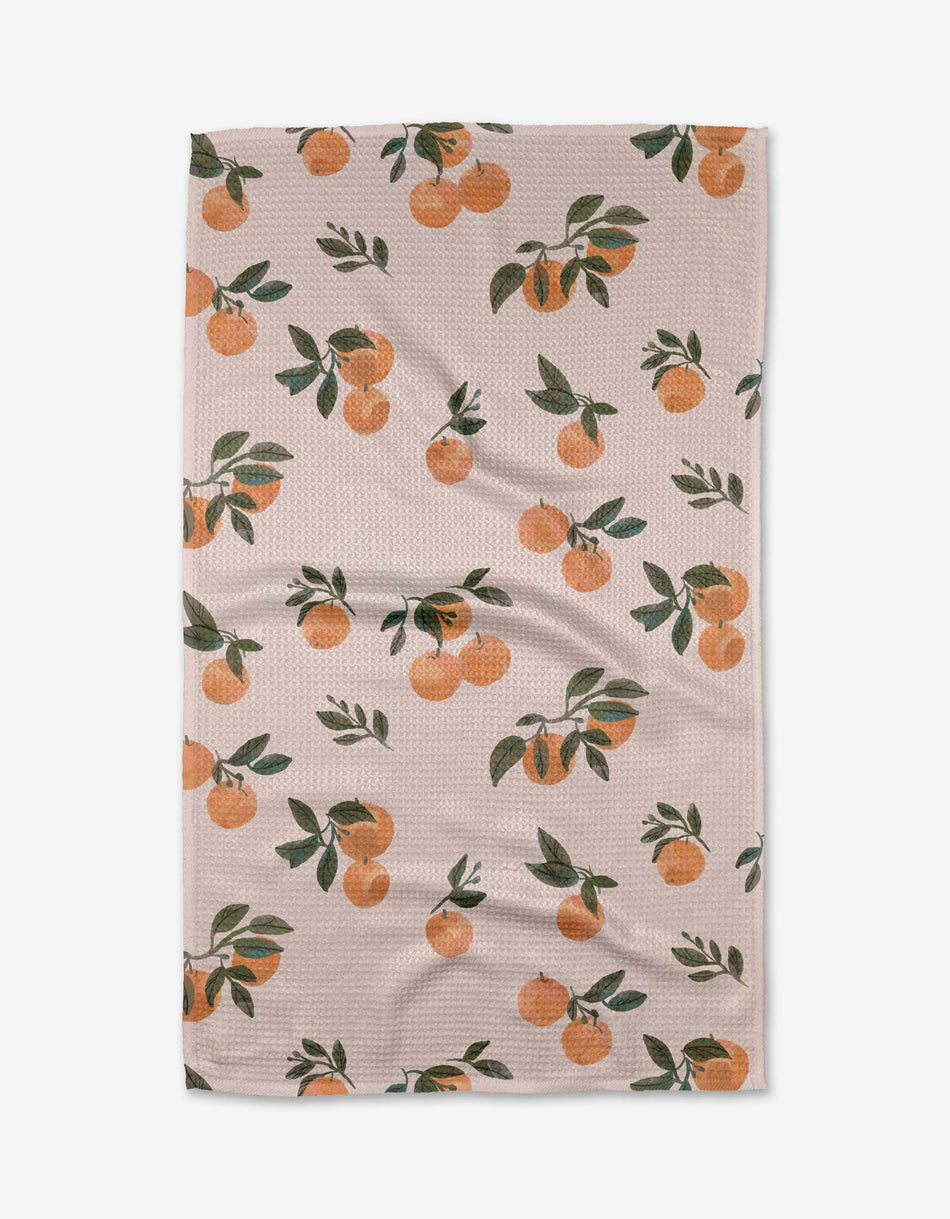 Pretty in Peach Kitchen Tea Towel