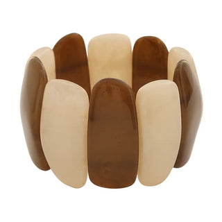 Two Tone Acrylic Stretch Bracelet