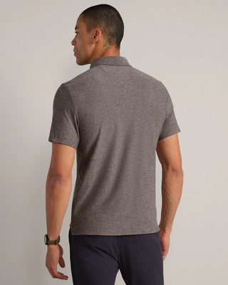 WFH Polo in Foggy Taupe Heather