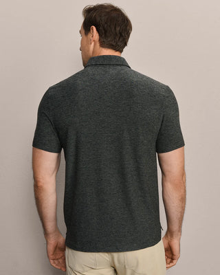 Rhone WFH Polo in Shadow/Black Heather