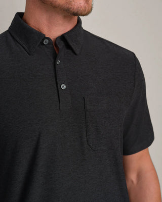 WFH Polo in True Black Heather