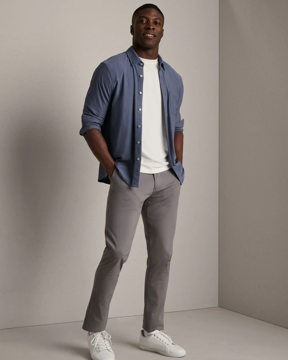 WFH Shirt in Shale Blue