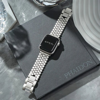 Honeycomb Stainless Steel Strap in Starlight