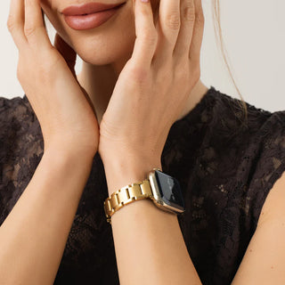 Slim Glazé Apple Watch Strap in Gold