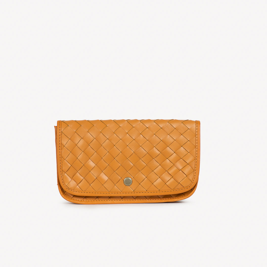 Woven Belt Bag in Honey