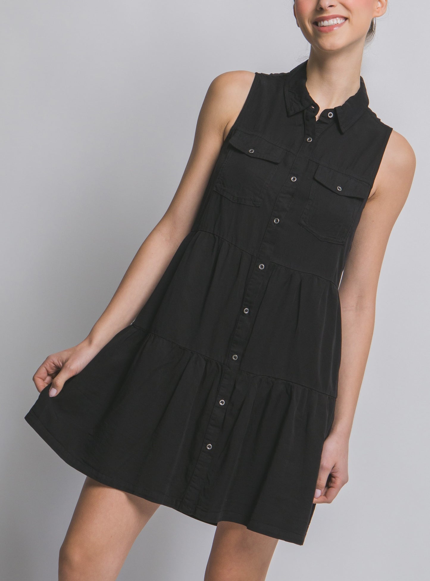 Summer Tiered Tencel Dress