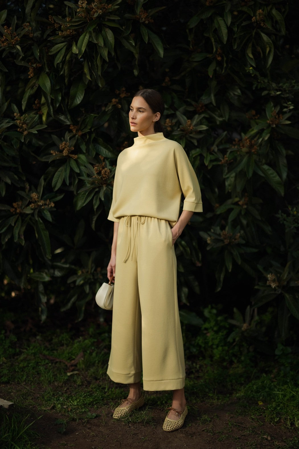 Scuba Pants in Butter Yellow