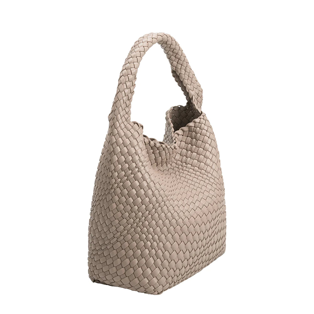 Johanna Recycled Shoulder Bag in Taupe