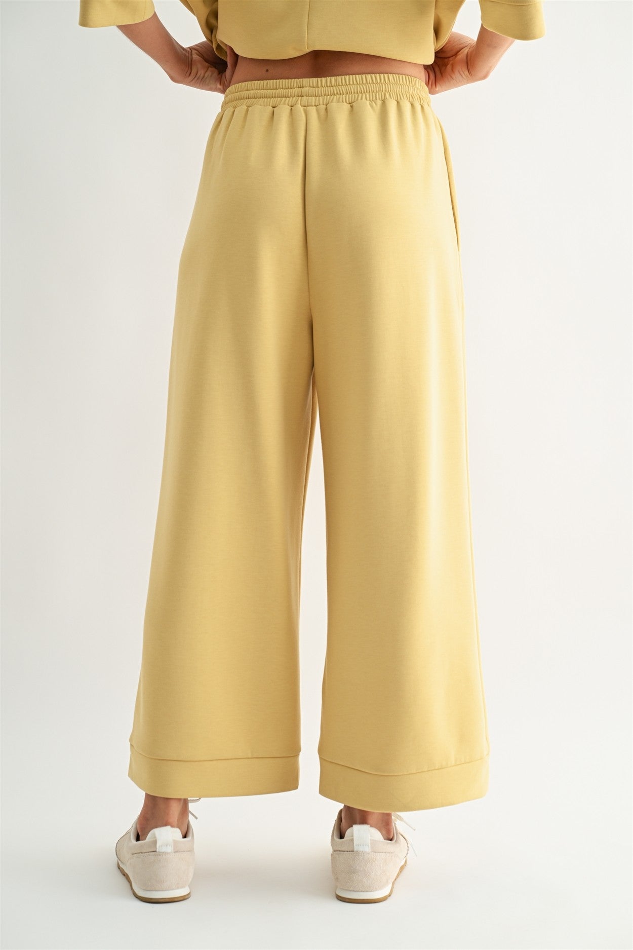 Scuba Pants in Butter Yellow