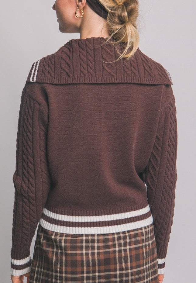 Sailor Collar Sweater