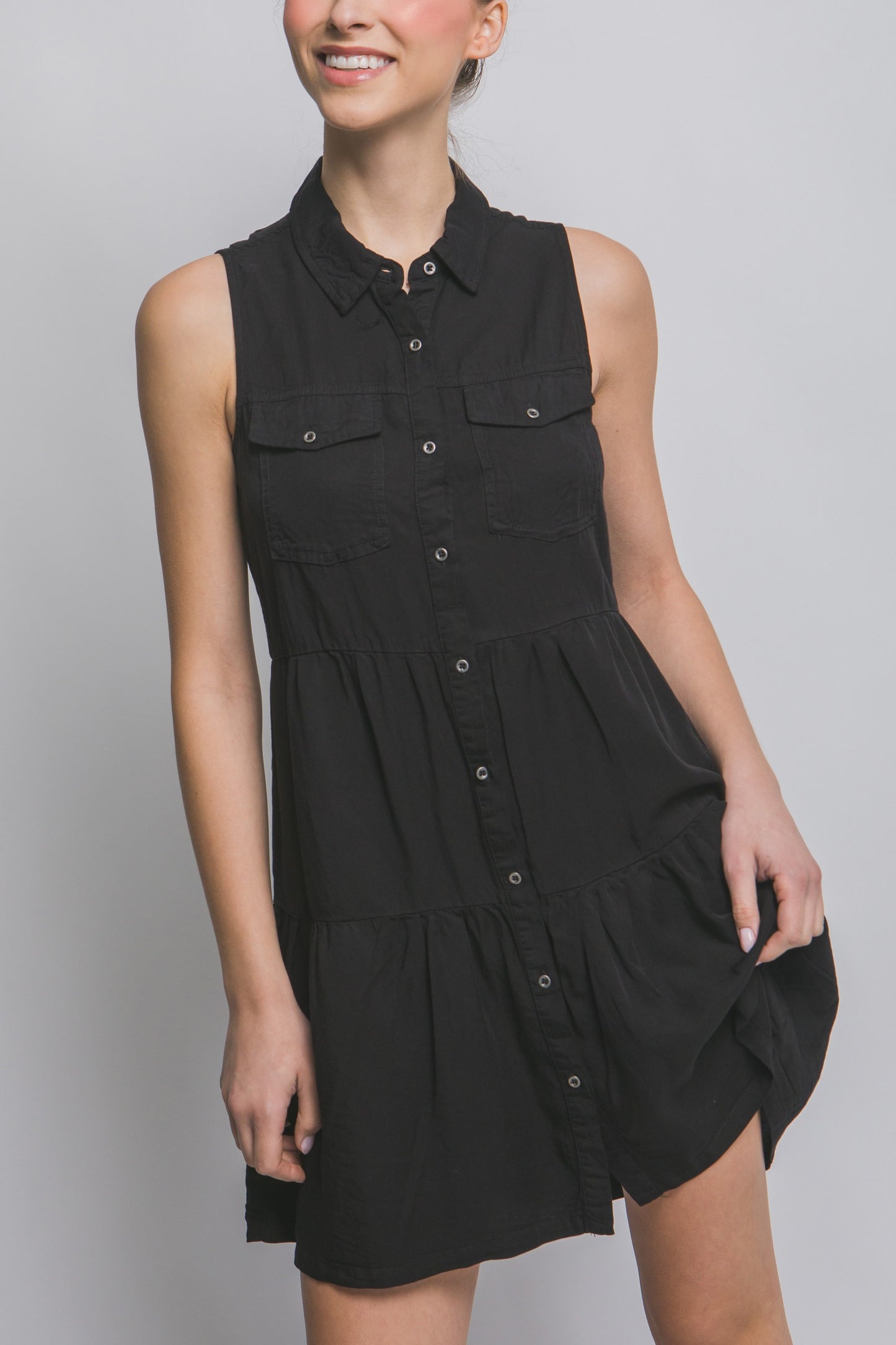 Summer Tiered Tencel Dress