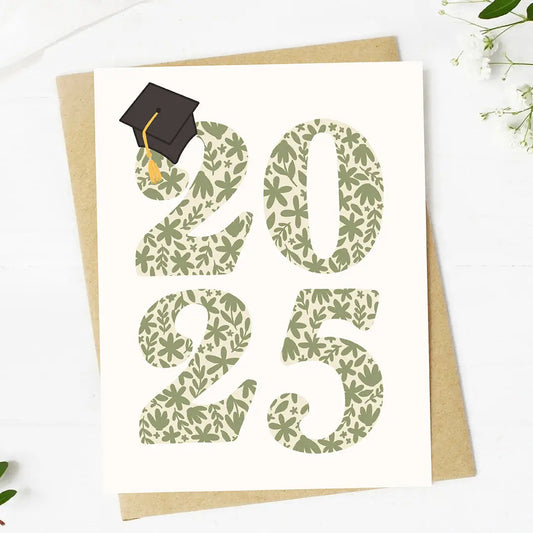 Floral Graduation Card