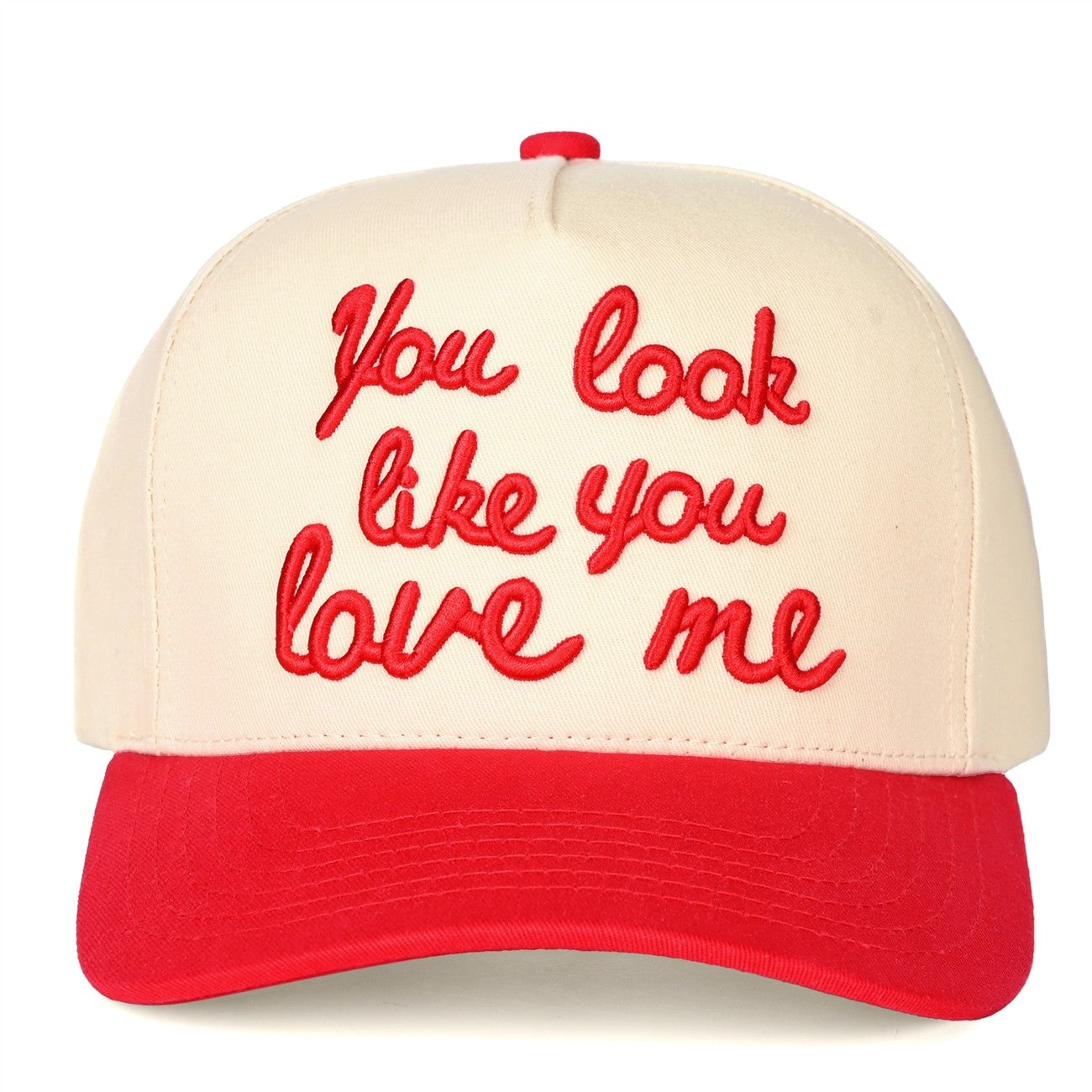 You look like you love me hat in Red