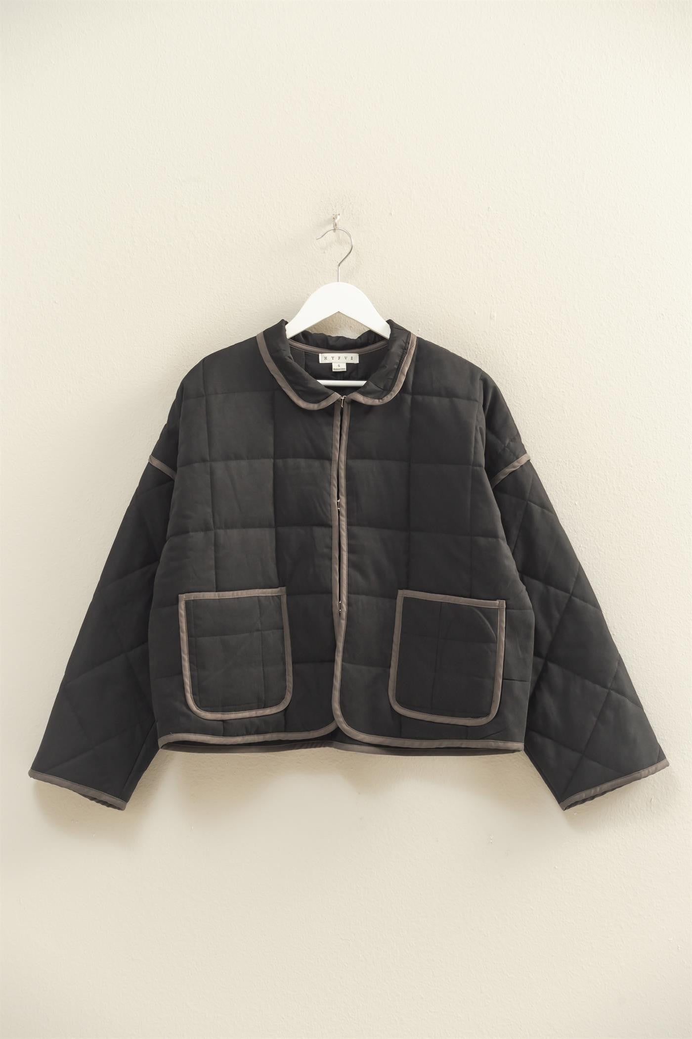 Quilted Jacket with Contrast Detail