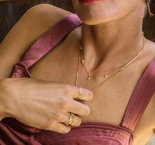 Chain Link Ring in Gold