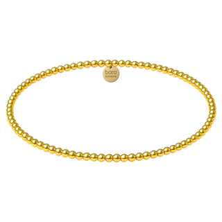 Classic 2mm Gold Filled Beaded Bracelet