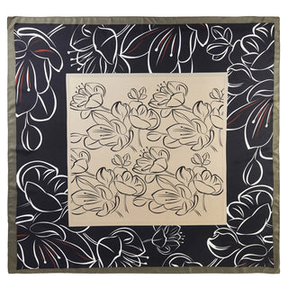 Elegant Cherry Blossom Print Bandana Scarf