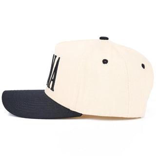 C.C Nana Letter Embroidered On Two Tone Trucker Hat
