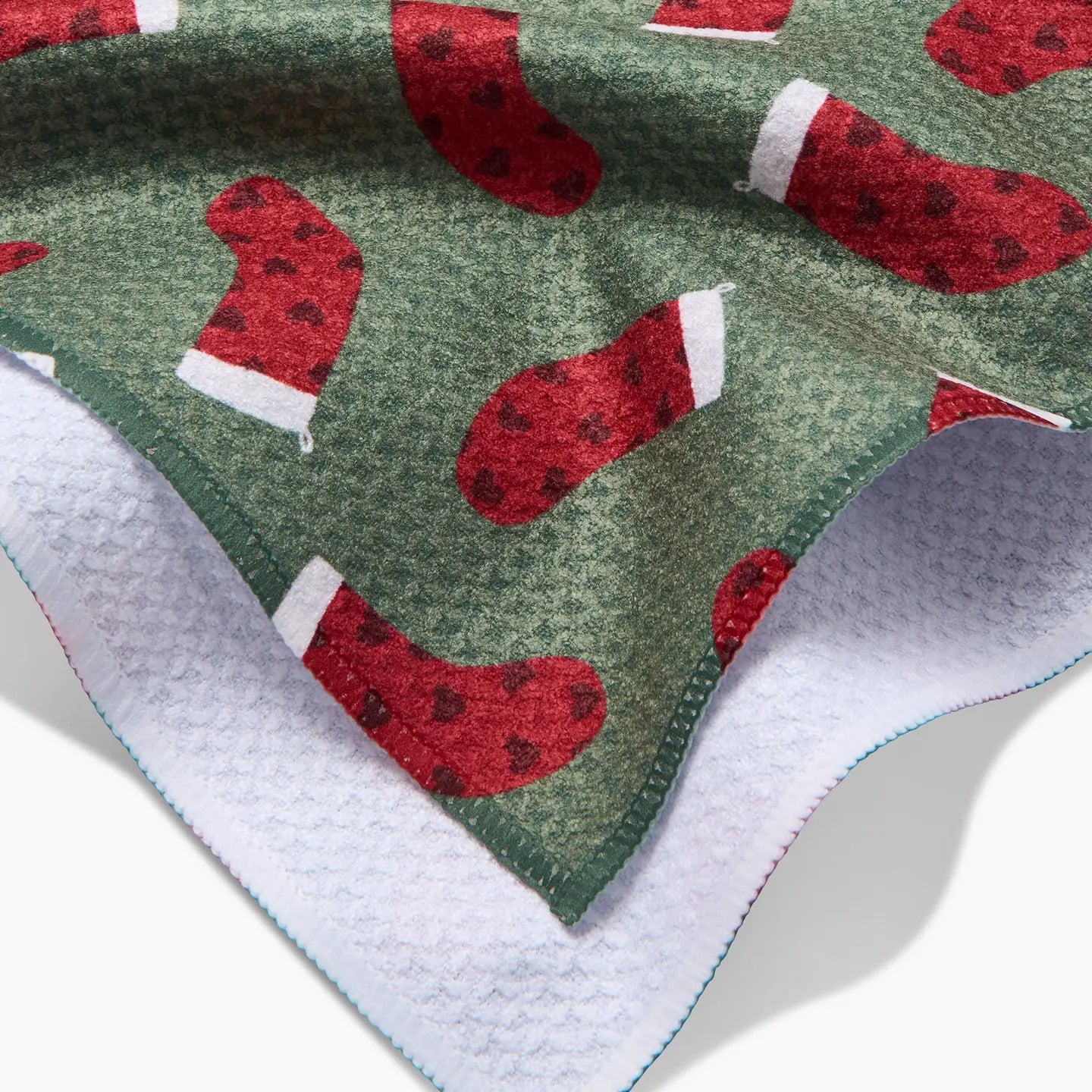 Heart Stockings Tea Towel