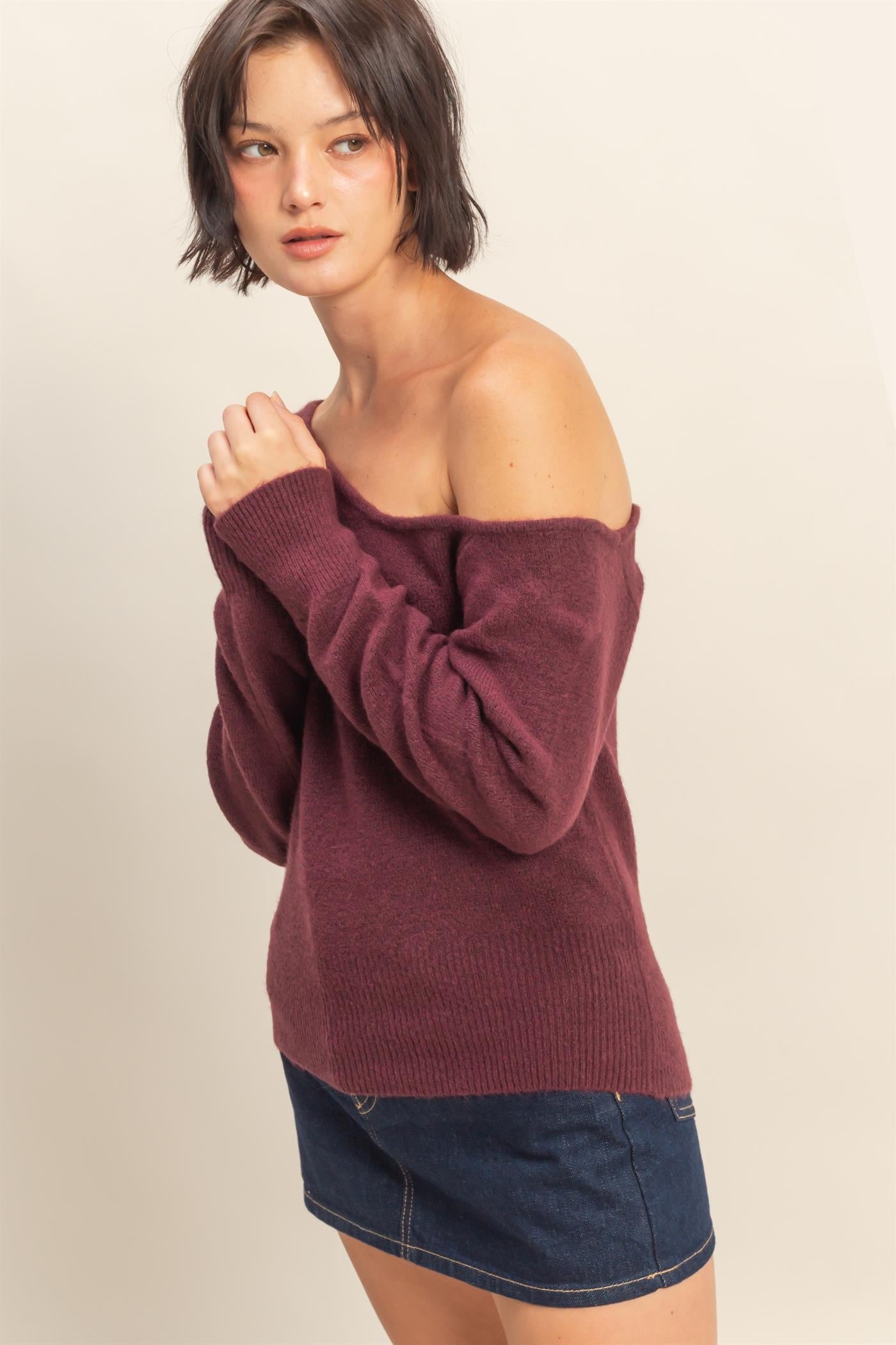 Off the Shoulder Sweater