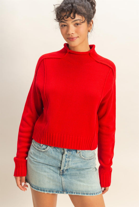 High Roll Neck Sweater