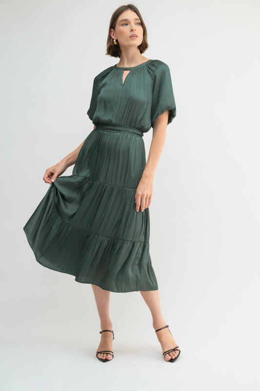 The Chalene Dress in Green