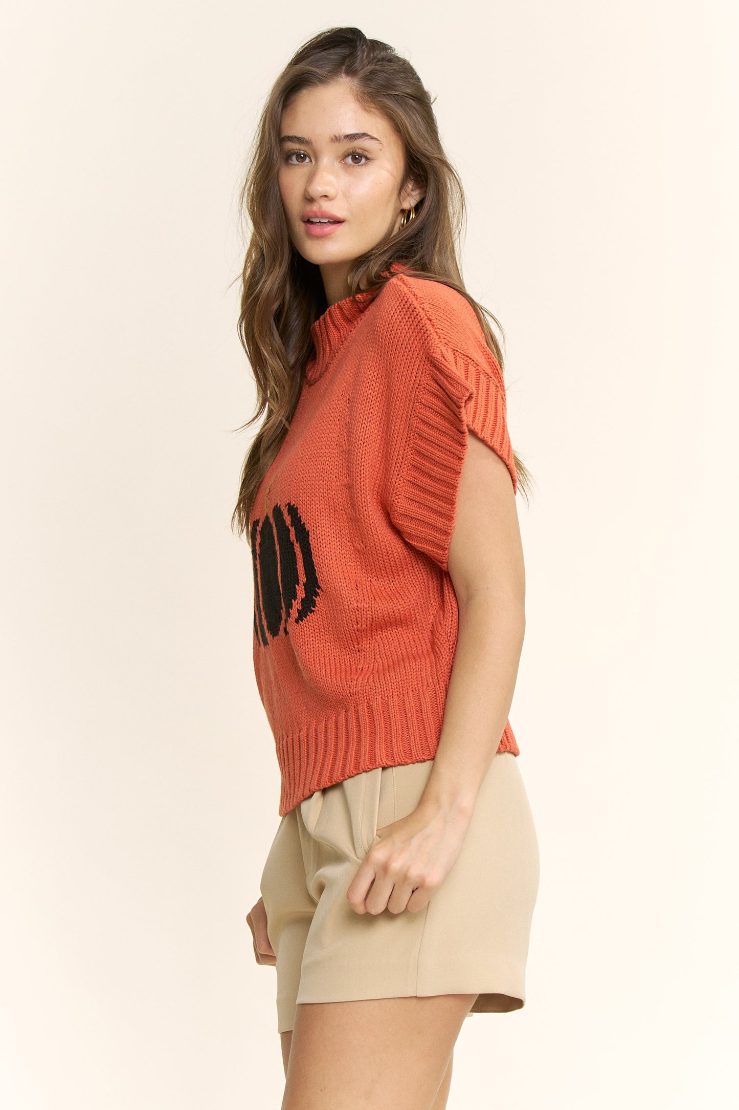 Pumpkin Sweater in Rust