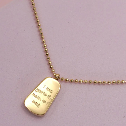 "I Love You to the Moon and Back" Necklace