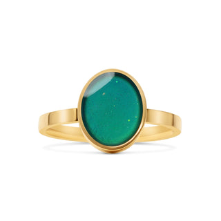 18K Gold Pvd Stainless Steel Mood Ring
