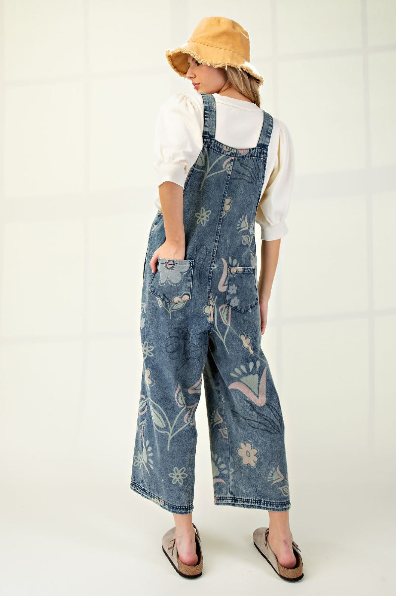 Vintage Floral Overalls
