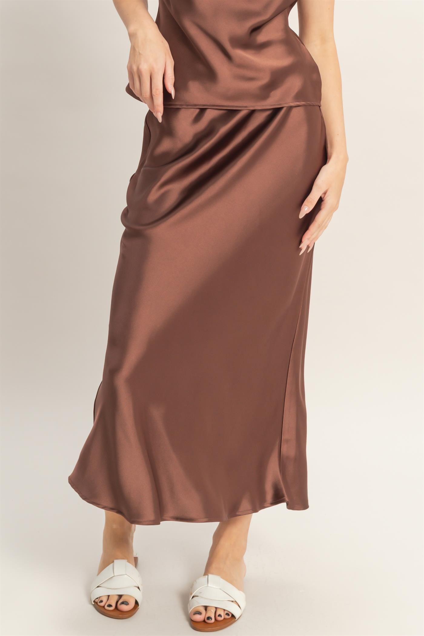Satin Maxi Skirt