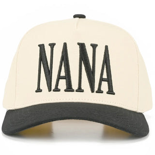 C.C Nana Letter Embroidered On Two Tone Trucker Hat