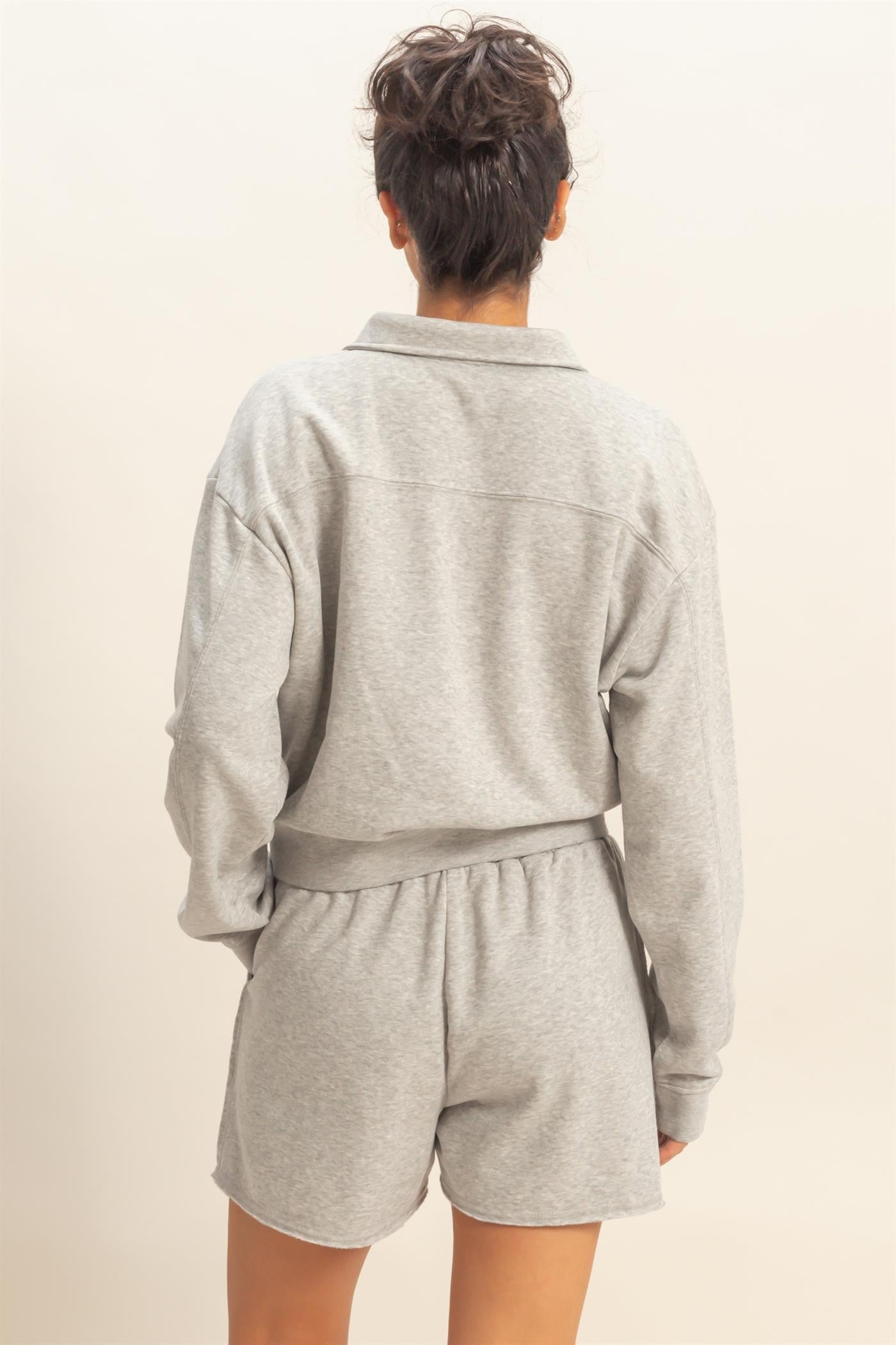 Half-zip Burnout French Terry Pullover