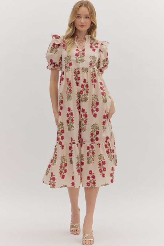 The Eleonor Floral Midi Dress