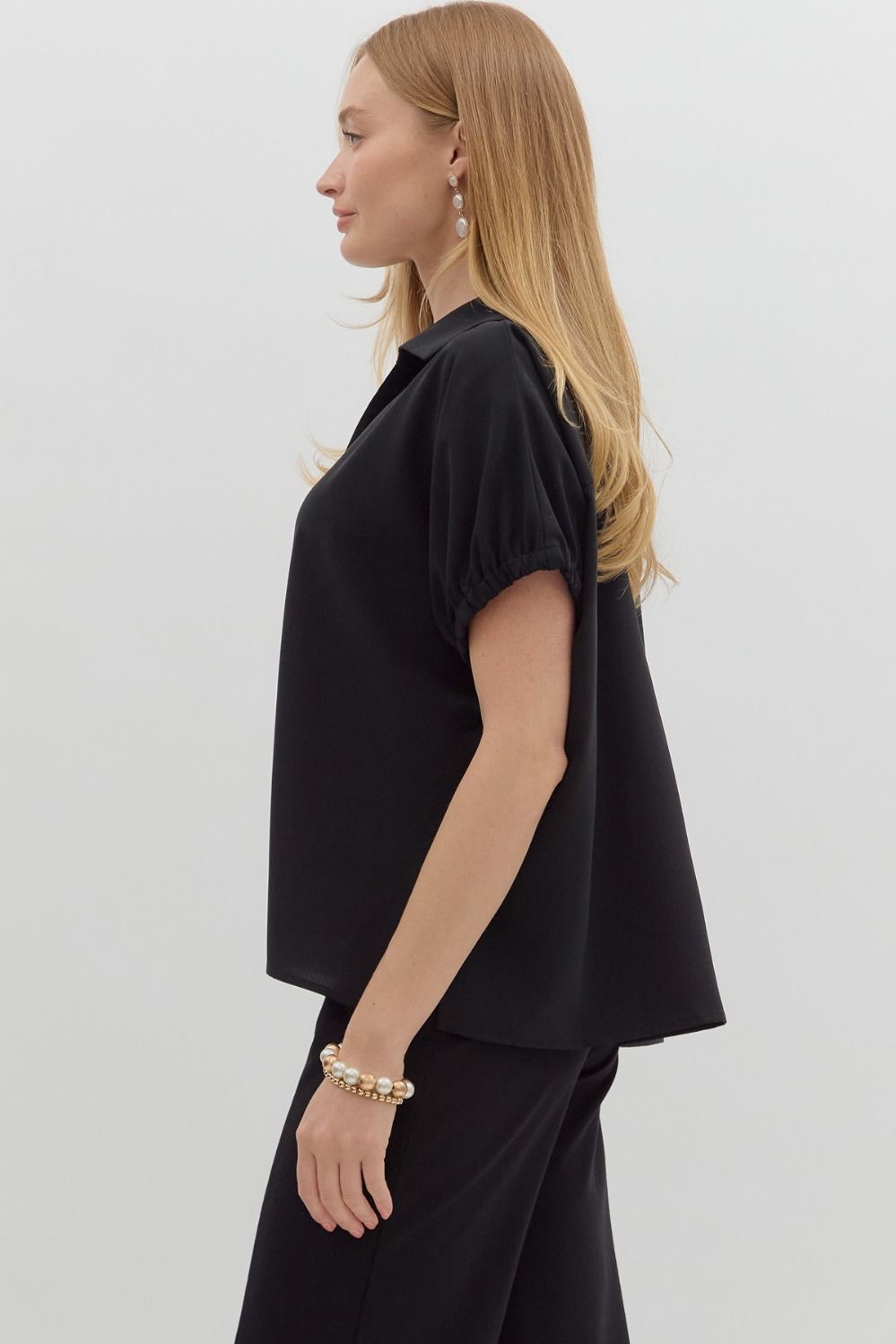Split Collar Top