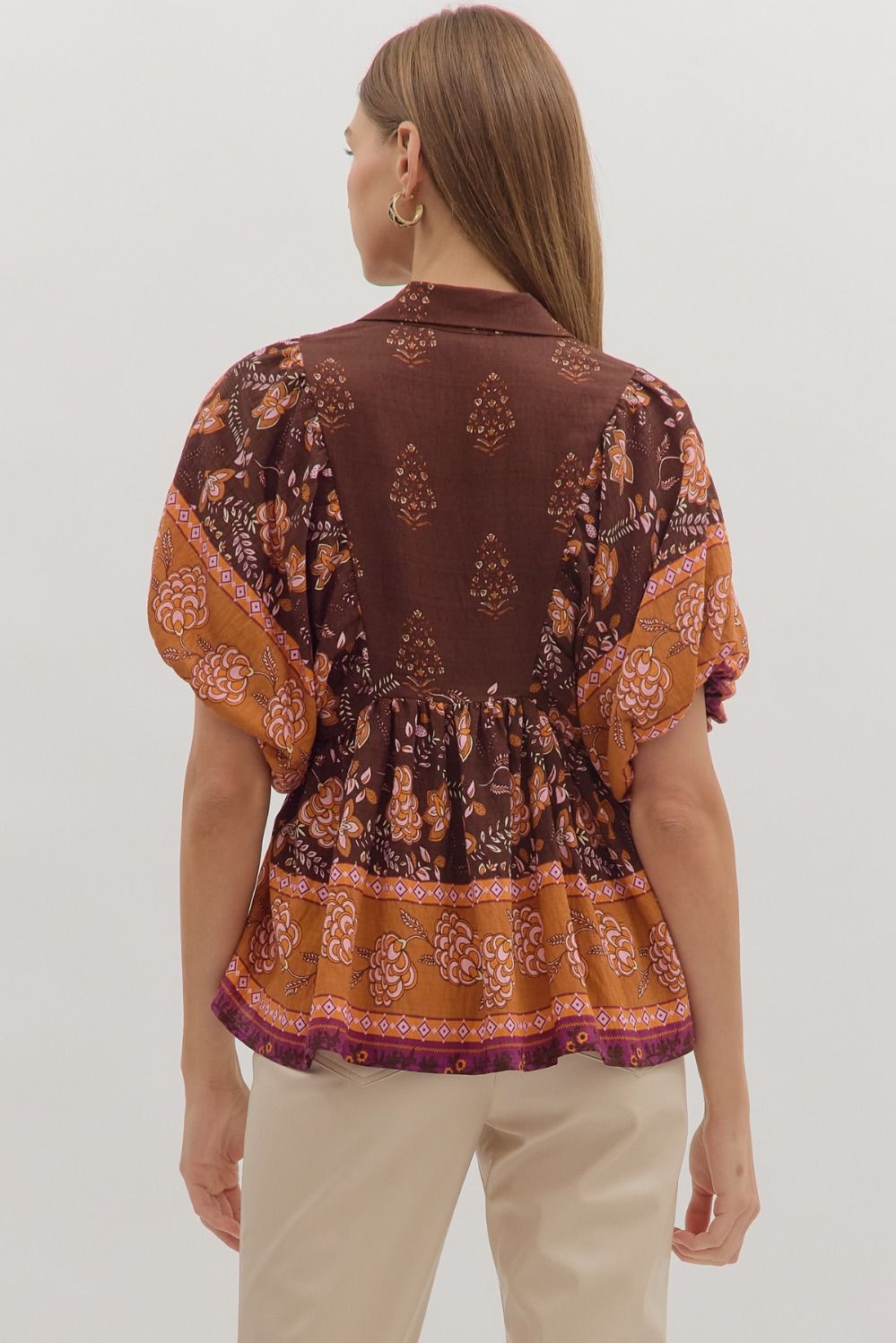 Botanical Print Top