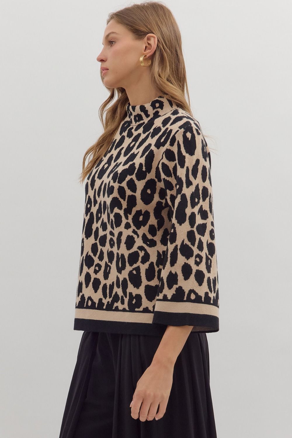 Leopard Knit Sweater