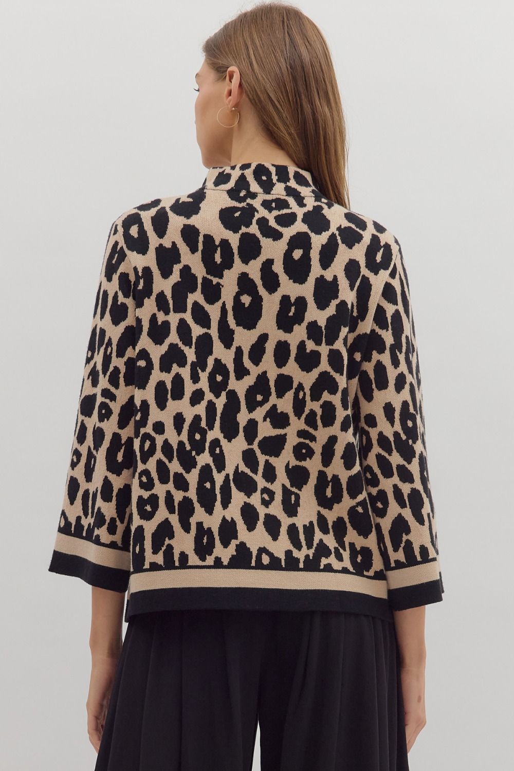Leopard Knit Sweater