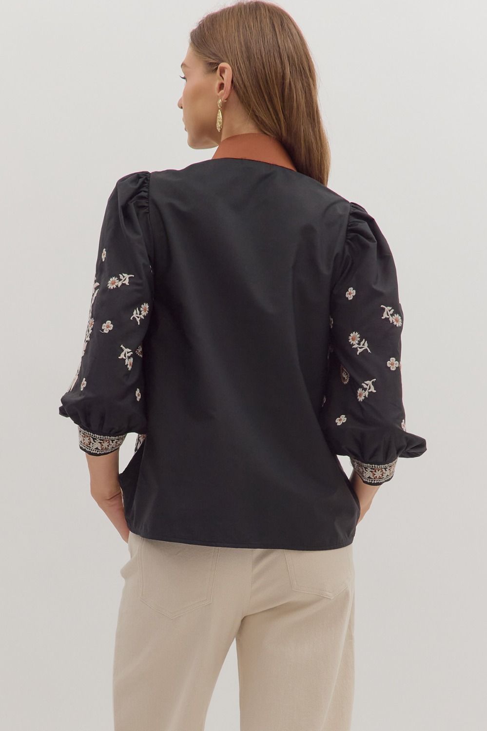 Floral Embroidered Top