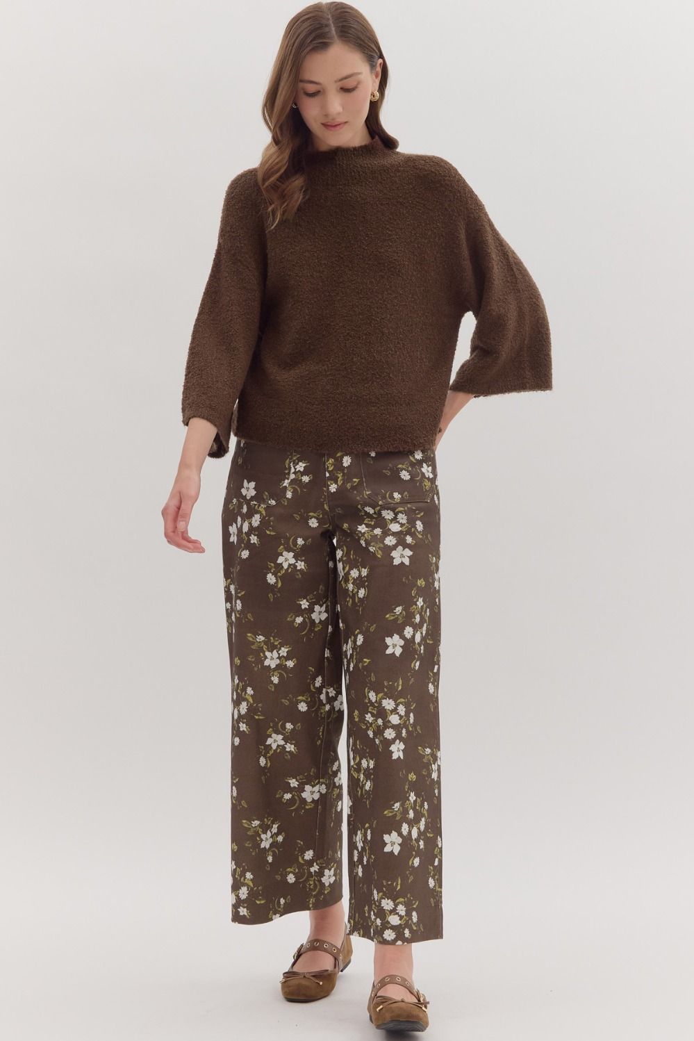 Super Soft 3/4 Sleeve Sweater Top