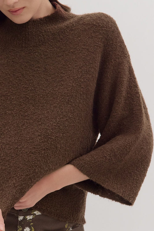 Super Soft 3/4 Sleeve Sweater Top
