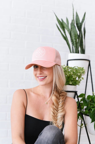 Pink Glitter Trucker Mama Hat