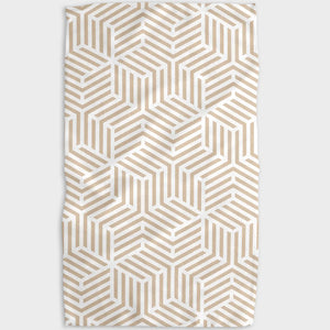 Stacked Cubes Kitchen Tea Towel