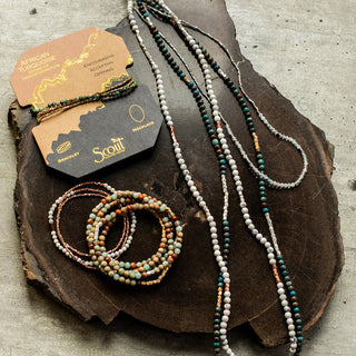 Stone Wrap Bracelet - Stone of Serenity