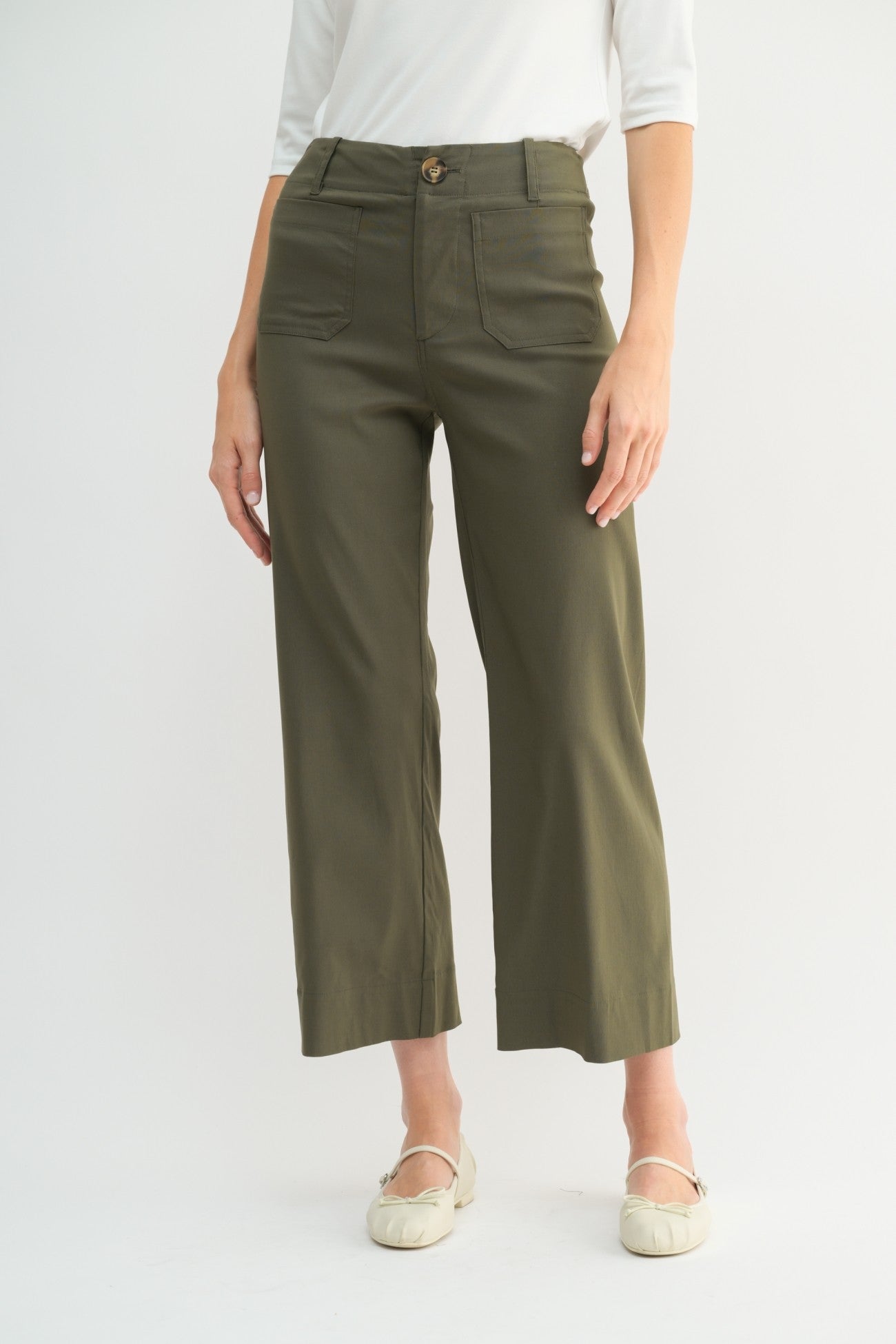 The Becca Pants in Dk. Olive