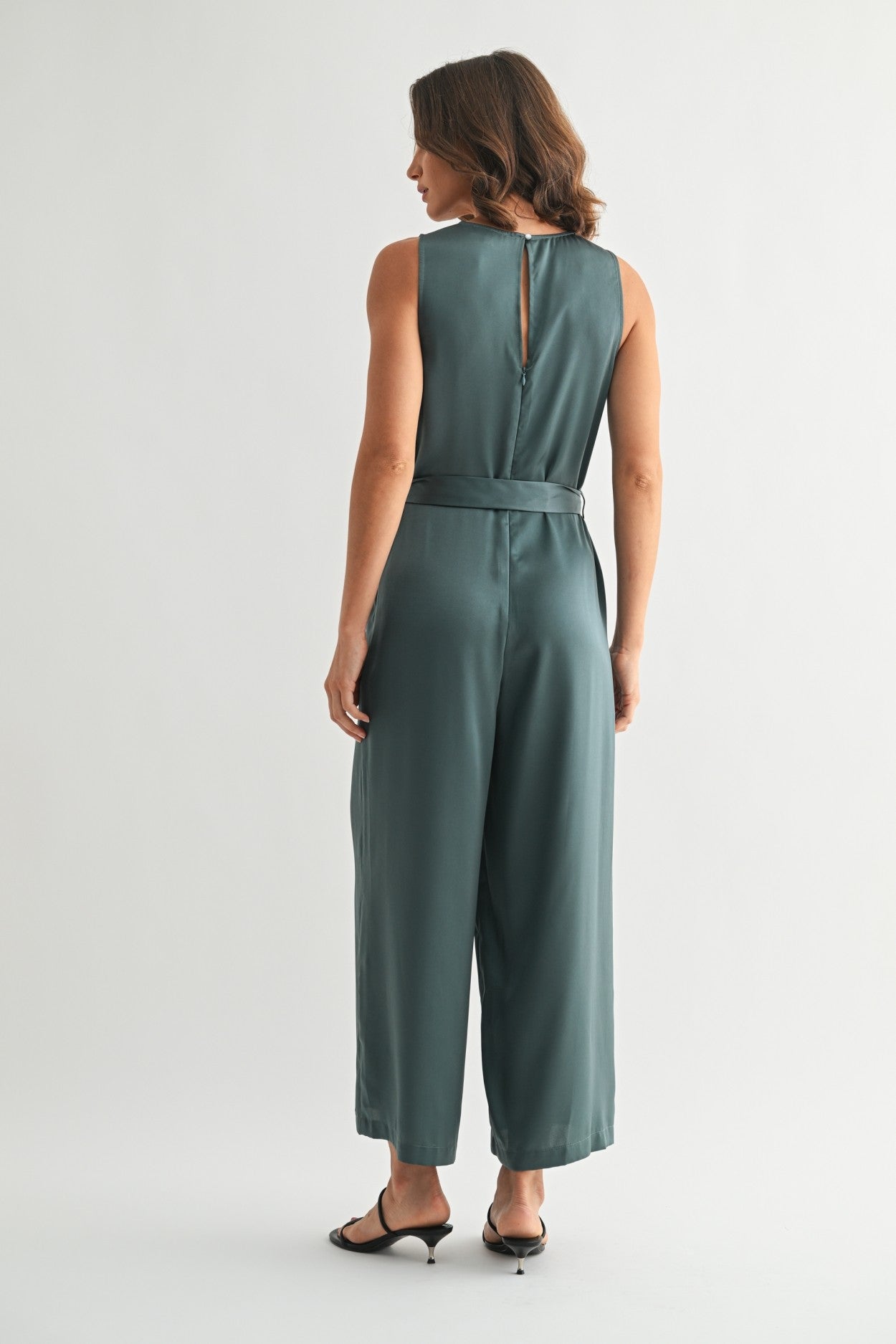 Satin Tank Jumpsuit