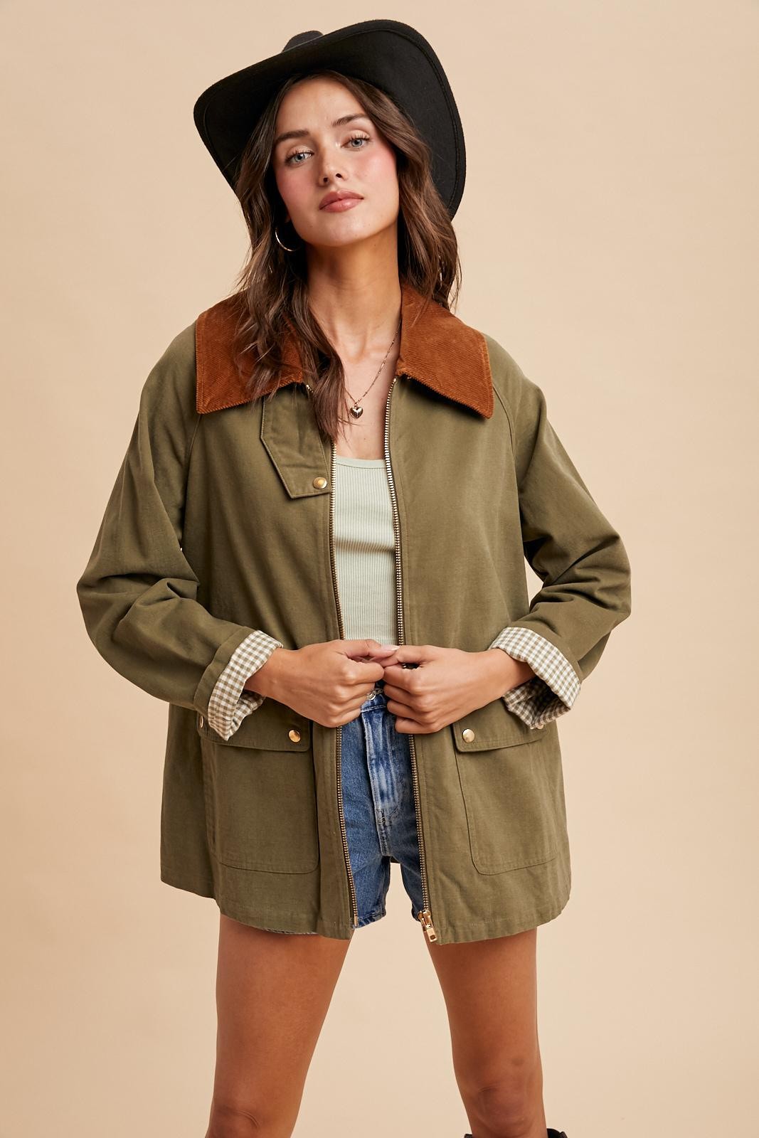 Corduroy Collard Jacket