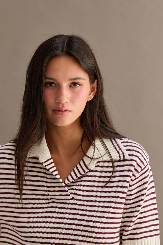 Stripe Knit Top