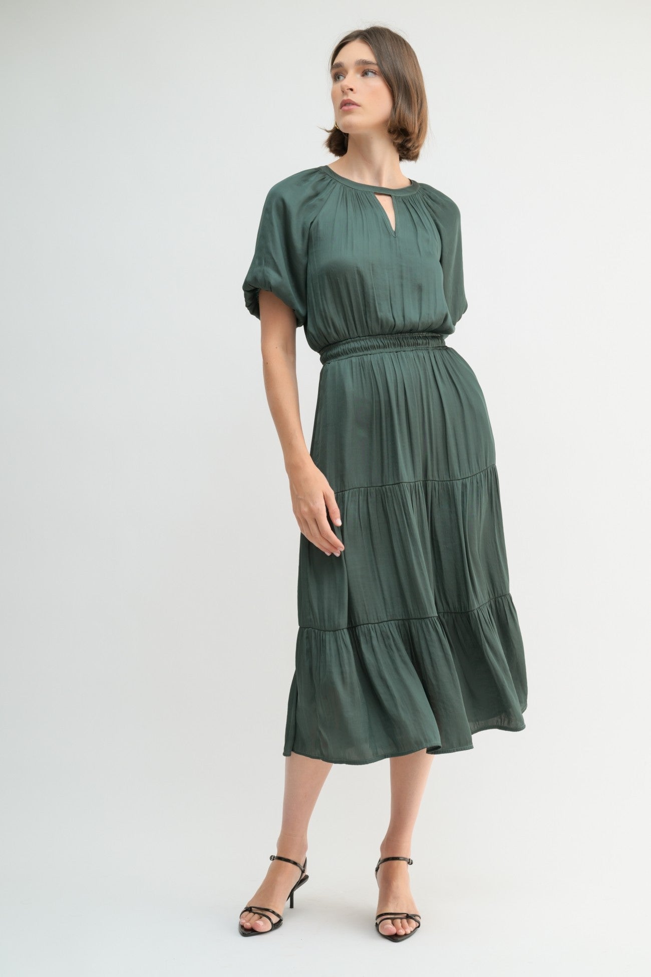 The Chalene Dress in Green