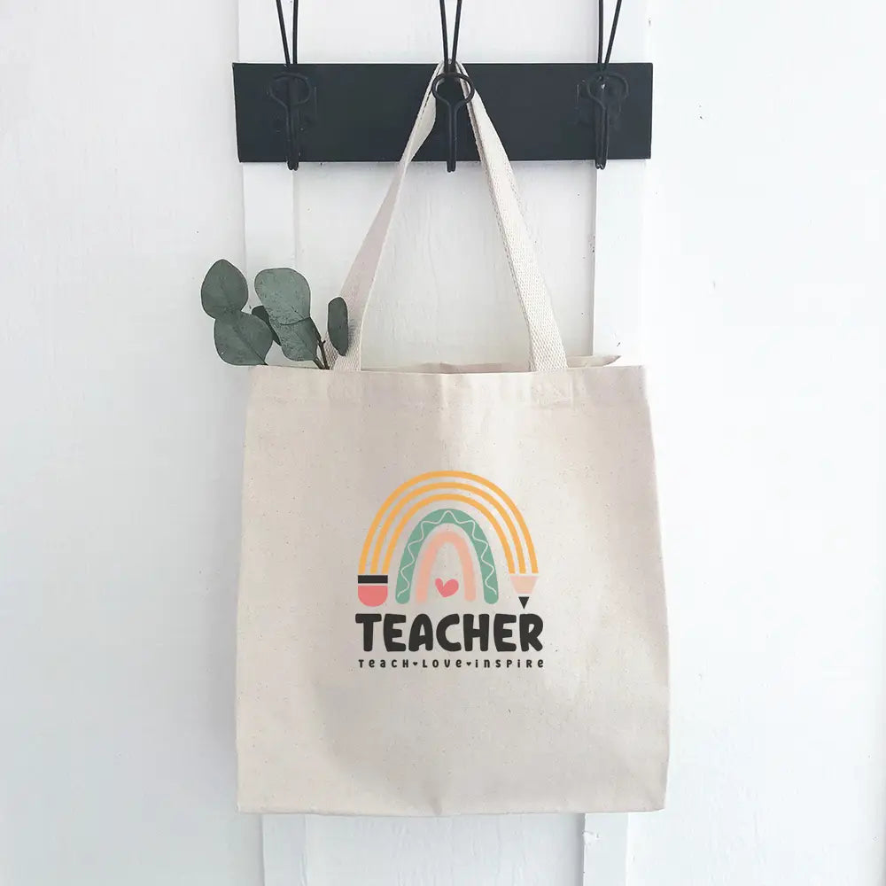 Teacher Rainbow Tote
